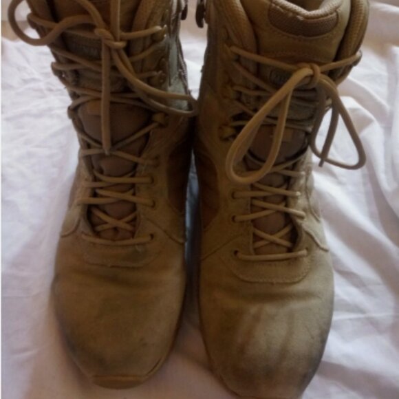 MAGNUM ELITE STORM ZIP MILITARY LEATHER LACE UP sz9 DESERT COMBAT BOOTS NM 00513 main image 11